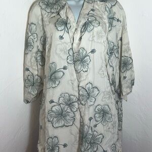 Tommy Bahama Shirt Mens Size XL Button Down Floral Resort Beach Vacation